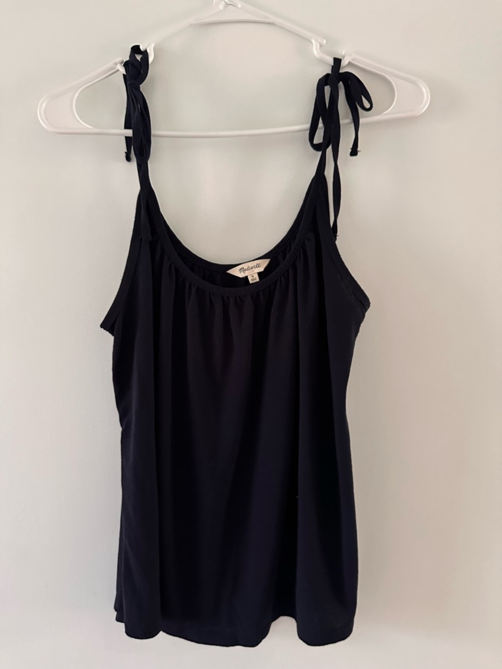 Madewell Navy Tie-Shoulder Tank